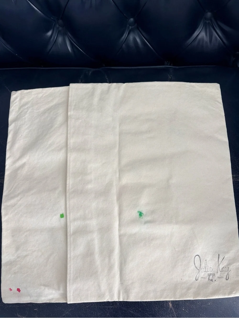 JULIE KAY HAND PAINTED WATERCOLOR PILLOW COVERS.